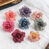 50Pcs Artificial Flowers 4.5CM Fake Flowers for Home Decor Wedding Marriage Decoration Party Supplies DIY Garland Gift Accessory