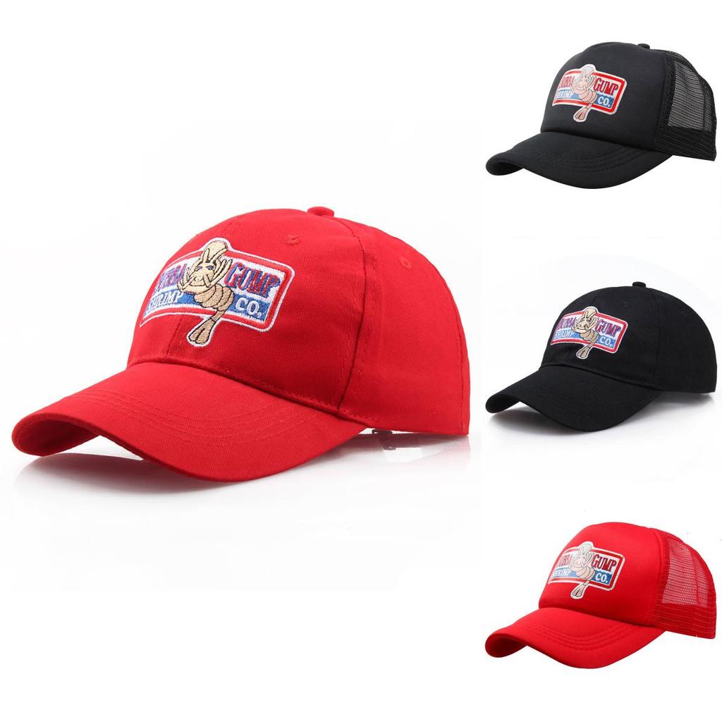 Durable Forrest Gump Bubba Gump Hat Shrimp Co. Embroidered Hat Outdoor Accessory