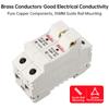 Delixi RT18-32X Holder Indicator Light Rail Mounted10×38mm Fuse Base Circuit Protection 500V AC Industrial Grade Electrical Fuse Relays 5
