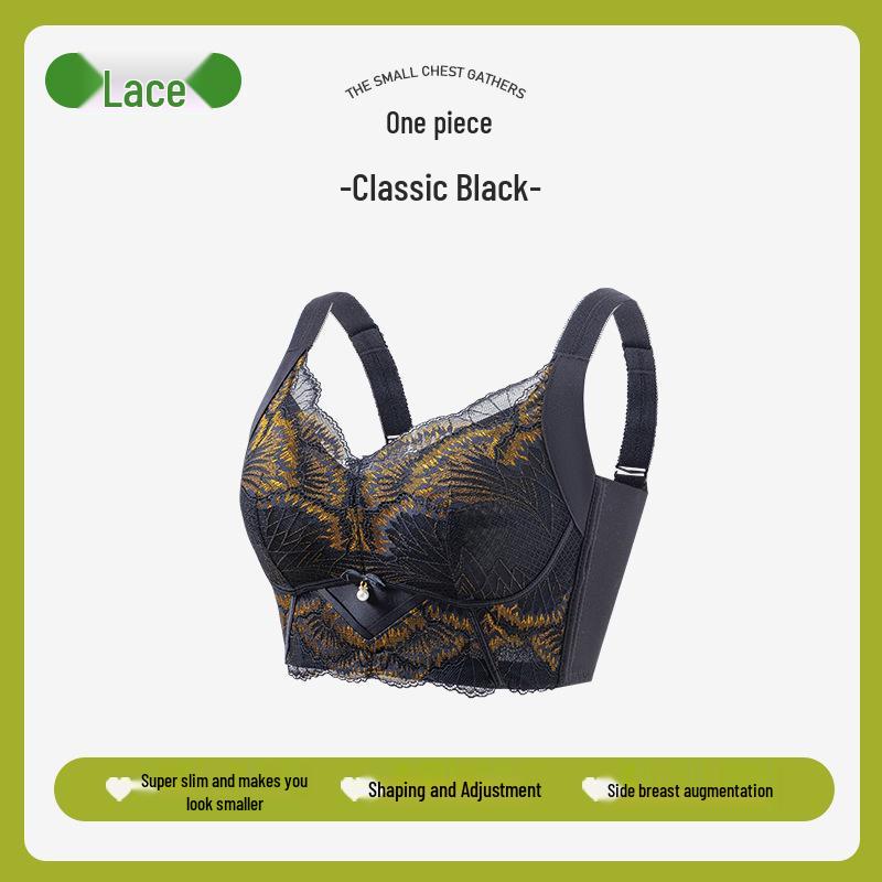 

Мереживний ультратонкий бюстгальтер-мінімізатор з повним покриттям: М яка, Підтримуюча, Без кісточок, Дихаюча, Регульована та Формуюча білизна проти провисання L (36/80BCD)