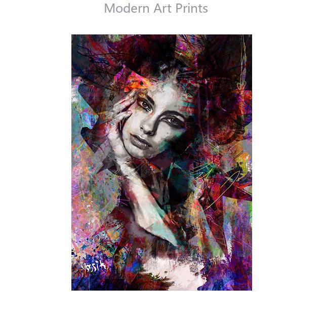 Colorful Woman Portrait Graffiti Art Posters Print Abstract Nordic Girl Canvas Paintings On The Wall Art Pictures for Home Decor