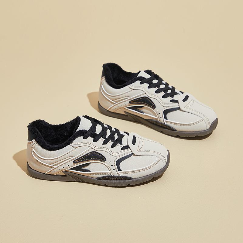 

Женские зимние повседневные кроссовки, нескользящие, удобные, для ходьбы, с подкладкой из искусственного меха, со шнуровкой, теплые кроссовки для бега, теннисные туфли для тренировок для женщин 40