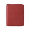 Rhodia Notepad Synthetic Leather PU Round Zip Case (Includes One Rhodia No. 16 5mm Grid Orange Notepad) Red (cf16purzrd)