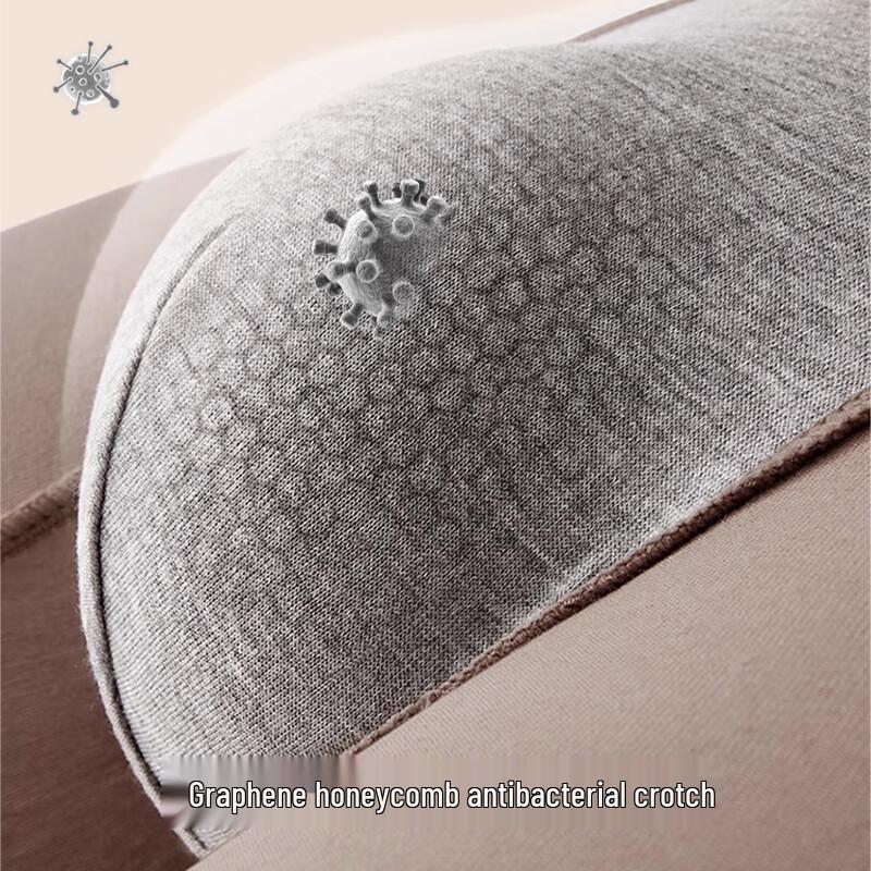 FitonTon Men's 4-Pack Pure Cotton Antibacterial Boxer Briefs