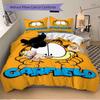 3pcs Garfield Printed Quilt Set - Soft and Comfortable Quilt Cover for Bedroom, Guest Room Decorative Bedding Set F014