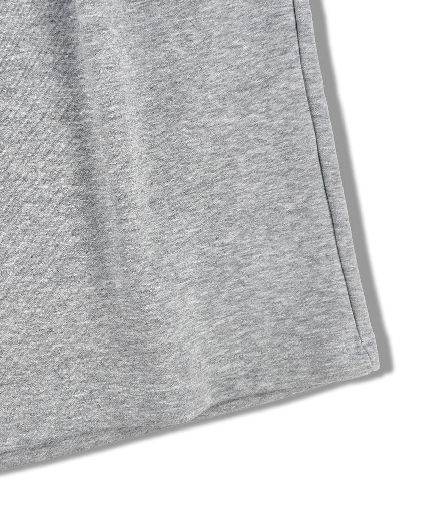 Eonoideu Smile Single-Pleat Bermuda Sweat Shorts Lp2Pu415_Melange Grey