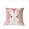Skin Friendly Rabbit Pillowcase Plush Fabric Throw Pillows Cover Cushion Cover  Home Decoration