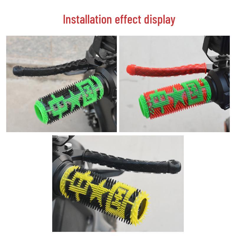 Motorcycle Electric Handlebar Non-Slip Rubber Grip Cover