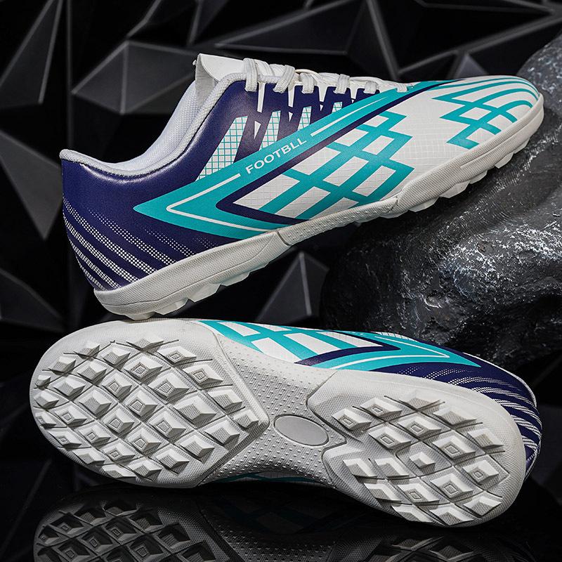 Amazon men's autumn low-top long broken nails seamless fly weaving student children boys professional training football