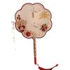 DIY Wedding Bride Round Fan Kit: Handmade Double-sided Chinese Xiuhe Fan for Sisters