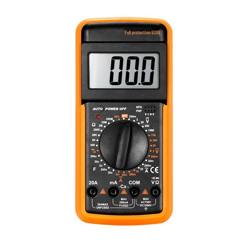 9205 Auto Digital Multimeter: Multifunctional, Intelligent, Anti-Burn, with Auto Shutdown for Household Electrical Repairs.