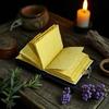 Fox Leather Grimoire: Vintage Spell Book of Shadows, Witchcraft Journal