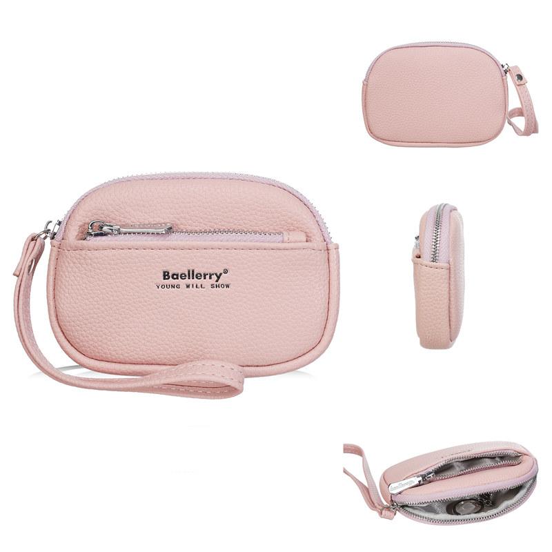 Baellerry Short Zipper Purse for Women Ladies Fashion Mini Coin Purses Classic Handbags GZW