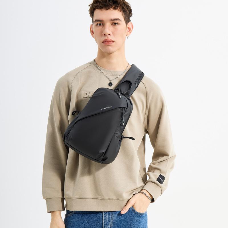 Men Luxury Waterproof Chest Bag Nylon Large Capacity Outdoor Travel Shoulder Bag High Quality Crossbody Sling Backpack