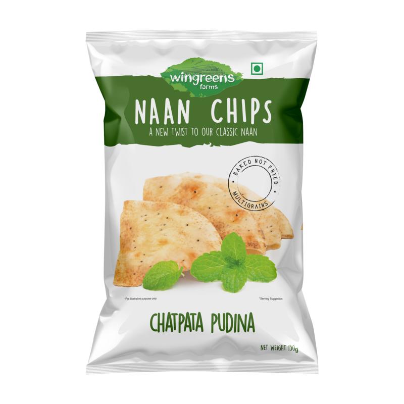

Мятные чипсы (150 г), Chatpata Pudina Naan Chips, Wingreens Farms