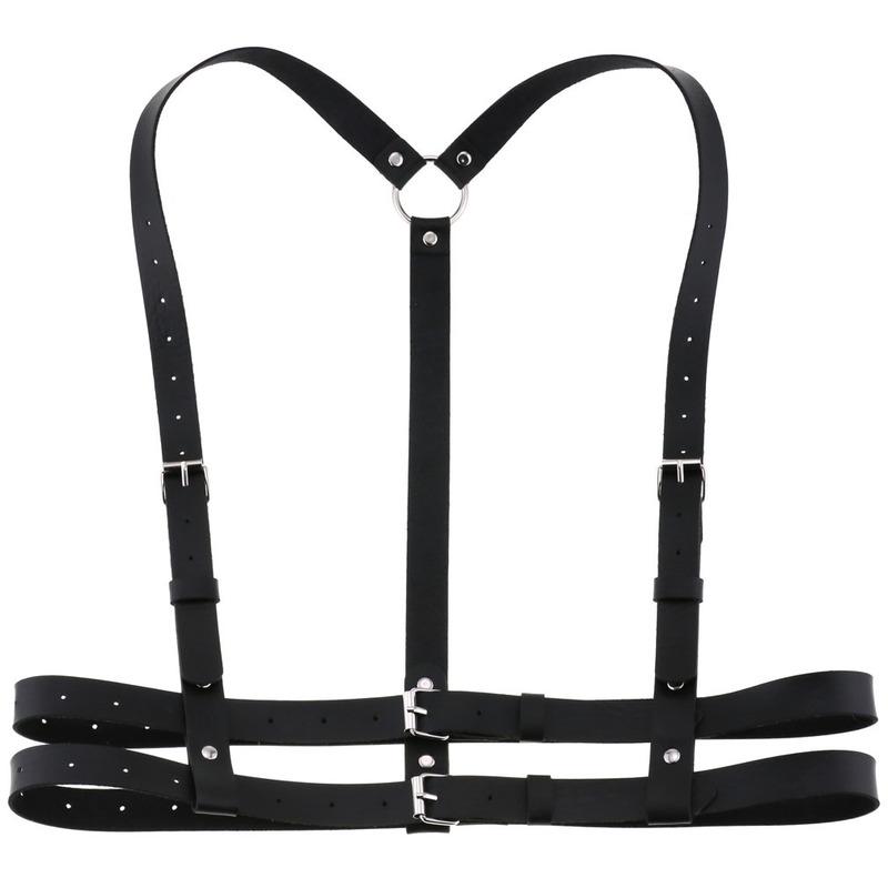 Decopunk New Leather Harness Garters Sexy Lady Body Bondage Lingerie Cage Sculpting Harness Goth Harajuku Suspenders Sword Belt