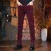 Pantaloni casual a coste caldi di tendenza da uomo, semplice stile a cinque tasche, colore opzionale, pantaloni casual da uomo, supporta il dropshipping