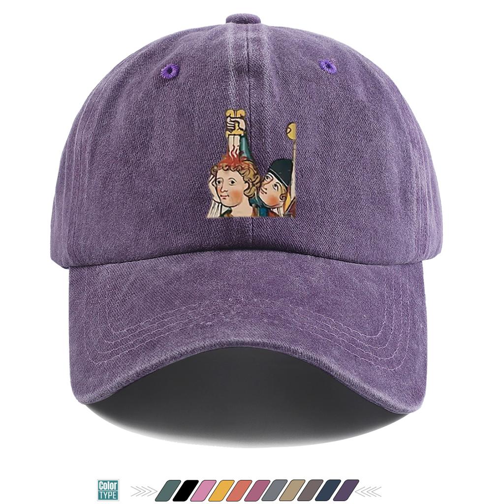 Pc Pcs Vintage HandPainted Character Duckbill Cap Adjustable Unisex Baseball Hat Suitable for Parties Music Festivals Tra