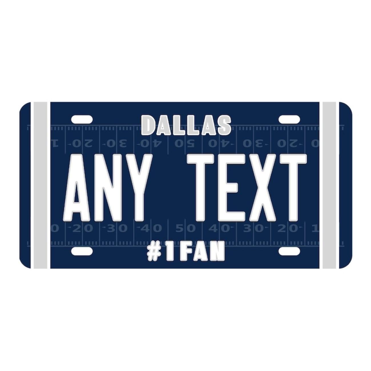 

Personalized Dallas Cowboys Aluminum License Plate Car Decor America Team Legendary Commemorative Sign белый