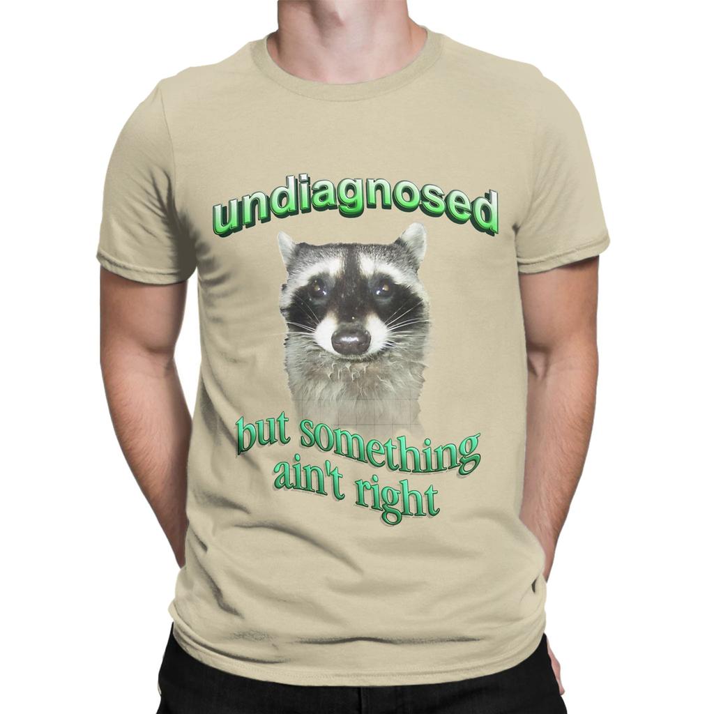 Undiagnostiziert, aber etwas stimmt nicht Waschbär Neuheit 100% Baumwolle T-Shirt AAutismus Waschbär Oberteile T-Shirts Für Unisex