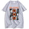Marble Eyes T-Shirt RISE AGAINST Ricochet Laser Tshirts Cotton Unisex Streetwear Hip Hop Loose Summer Men T Shirt Print Clothing
