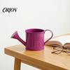 Ergonomic Handle Pouring Tool Metal Watering Can for Outdoor Plants, Small Kettle with Colorful Iron Floral Container Succulents Garden Flowers,