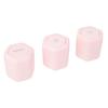 3 Pcs Magnetic Travel Toiletry Containers with Lids Hard Shell Magnetic Cream Jars for Lotion Cleanser Shampoo Conditioner Pink