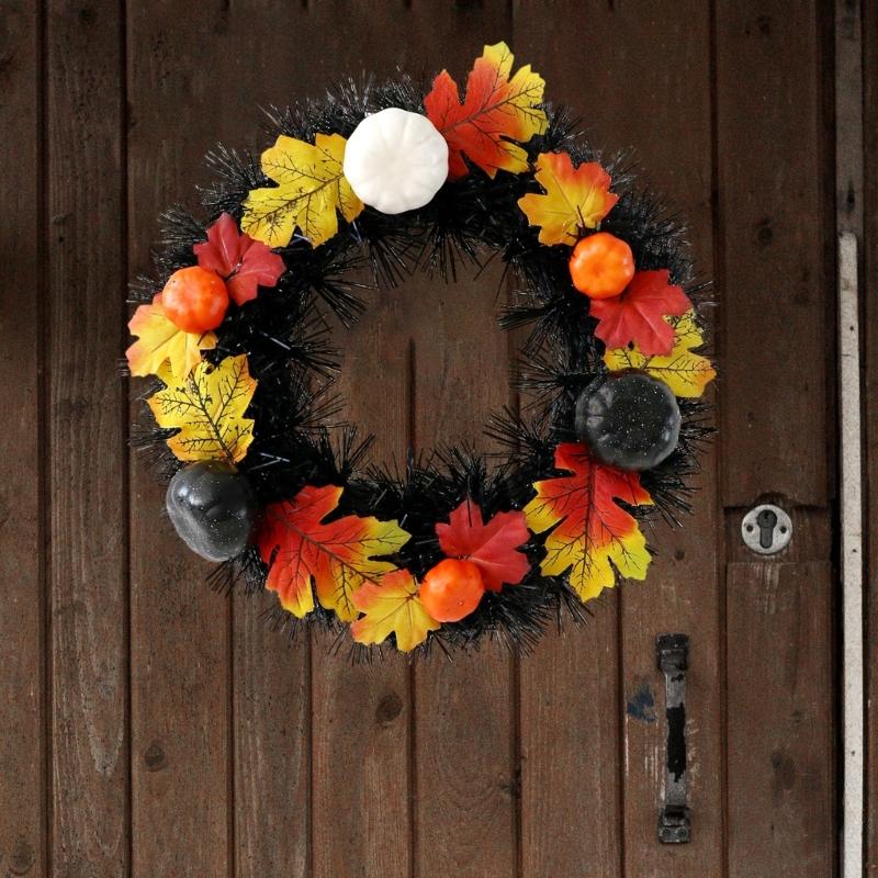 Hanging Wreath for Halloween Festivities Scary Colorful Door Garlands Accessories Party Indoor Outdoor Party Decorations