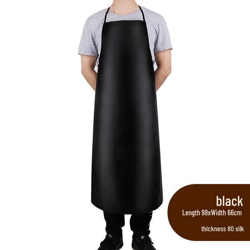 Waterproof Oil-Resistant PU Leather Apron for Dishwashing, Cleaning, and Work – Unisex