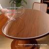OEING Clear PVC Round Table Protector Mat