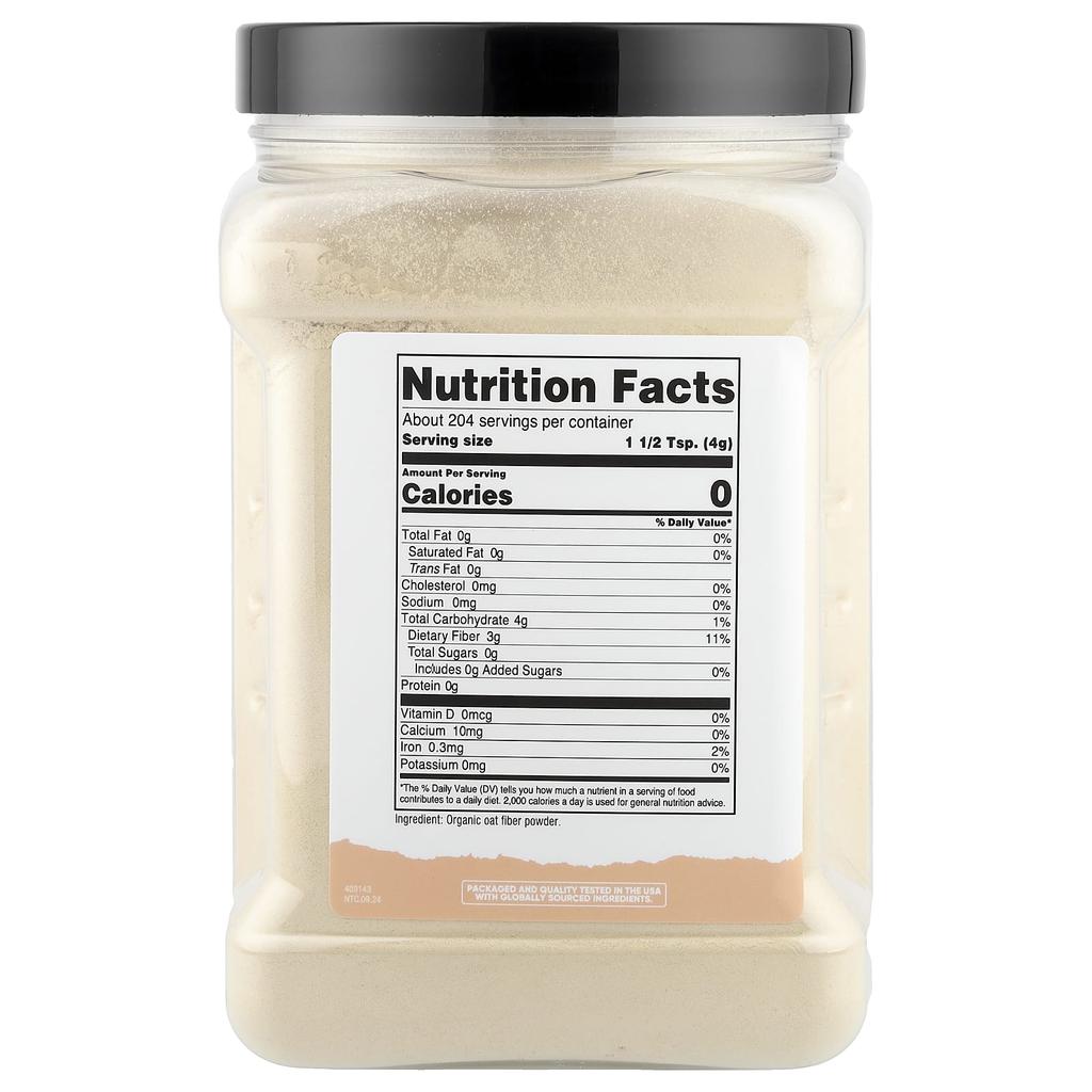 Nutricost, Pantry, Organic Oat Fiber, 816g (29.1oz)