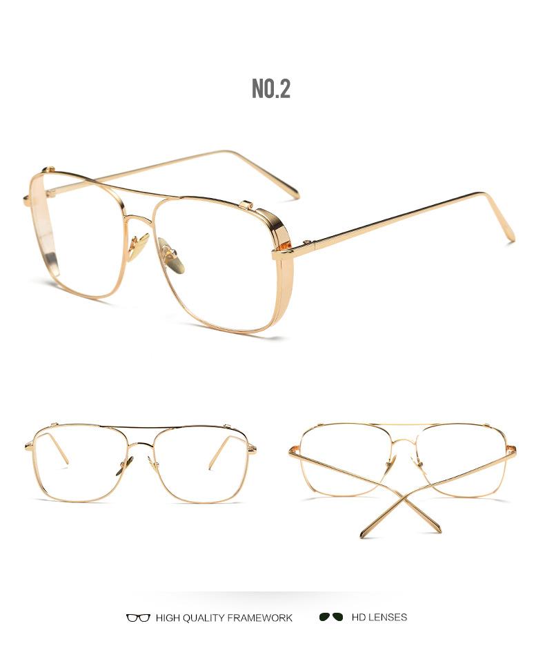 Masculine Anti Blue Light Blocking Metal Square Reading Glasses Women Men Optical Presbyopic Eyeglasses Frame Plus 0 to +2.0 +6