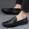 Business Casual Leather Shoes Summer Soft-soled Doudou Shoes Breathable Foot Cover Driving Lazy