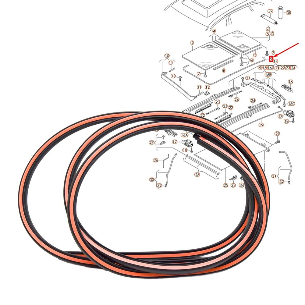 

Sunroof Seal For Tiguan For Sharan For Jetta For Skoda For Superb For KAMIQ For Q5 5ND877439 1K9877439 Seal Strip Trim Moulding China Mainland