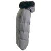 PRADA Domestic regular 29E117 fur-lined triangle logo down jacket coat 40 grayUsed