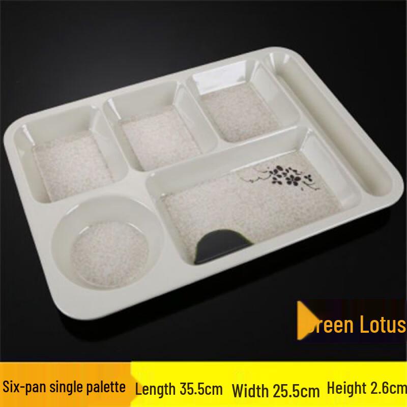 Ji Jun Melamine Commercial Multi-Compartment Dining Plate