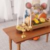 Mini Vintage Three-armed Candlestick Home Table Decor