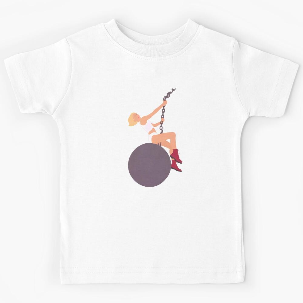 Miley Cyrus Lineless Illustration Kids T-Shirt 110