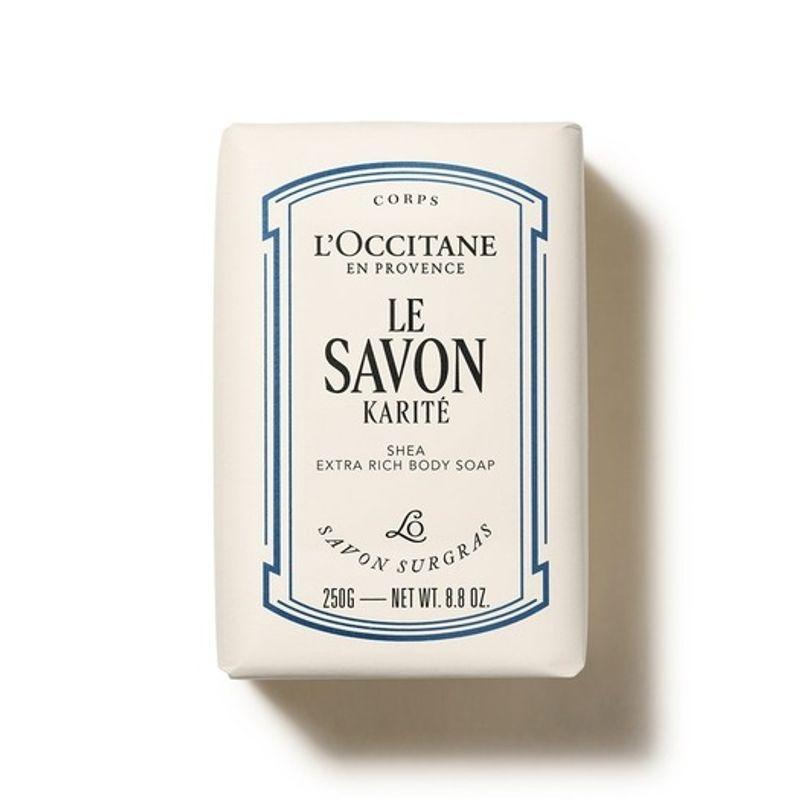 LOCCITANE Shea Butter Extra Rich Body Soap 250g (Carite Confort) FREE