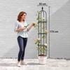 Garden Trellis 2 Pack 174 Cm Obelisk Plant Support Made Of Steel Removable Plant Stake For Climbing Plants Rose