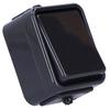 Single-pole Surface-mounted Switch, IP44, Black Cedar