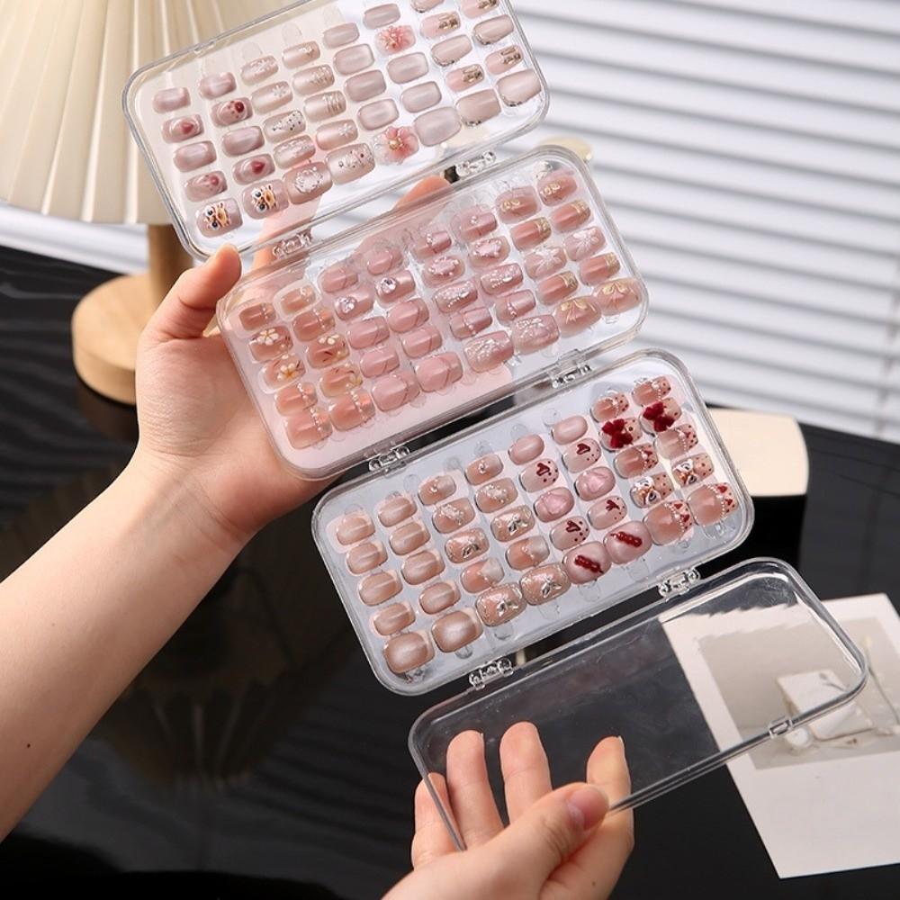 3 Layer Artificial Nail Display Organizer Transparent Nail Tips Display Holder  Travel