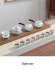 Modern Mutton Fat Jade White Porcelain Office Tea Set