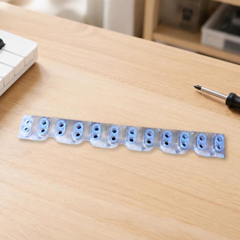 Conductive Rubber Keyboard Contact Rubber Strips with 12 Positions, Flexible Continuous Form for Digital Piano and Electronic Keyboard Repair
