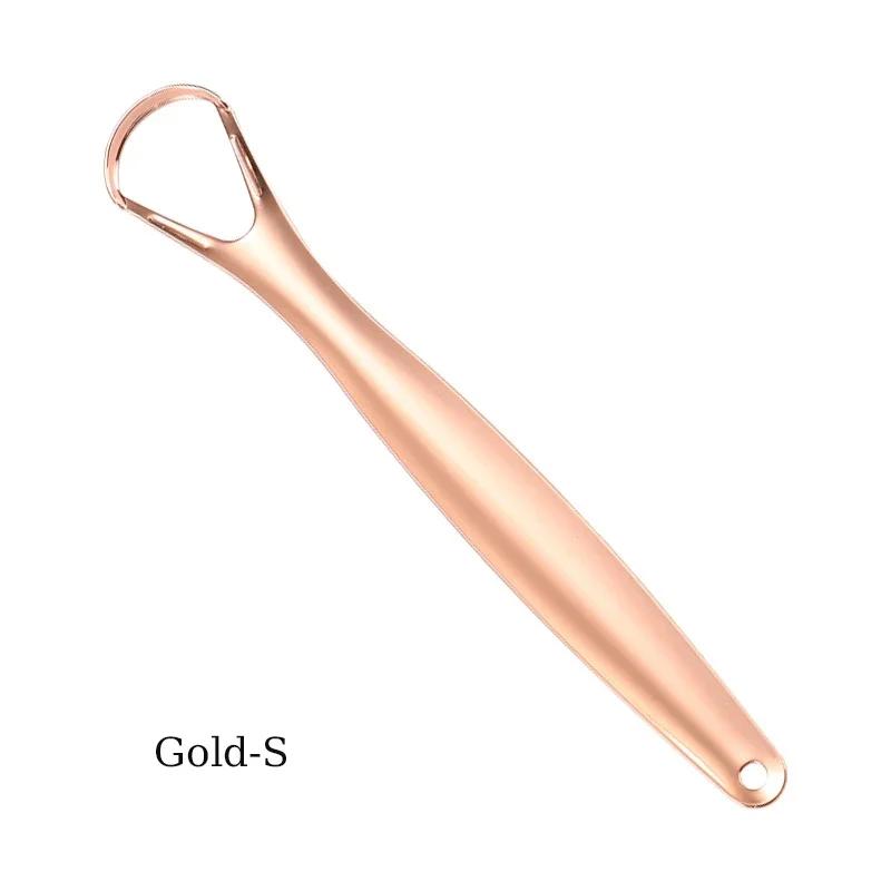 1Pcs Stainless Steel Tongue Scraper Cleaner for Fresh Breath Coated Tongue Cleaning Oral Hygiene Care Tools