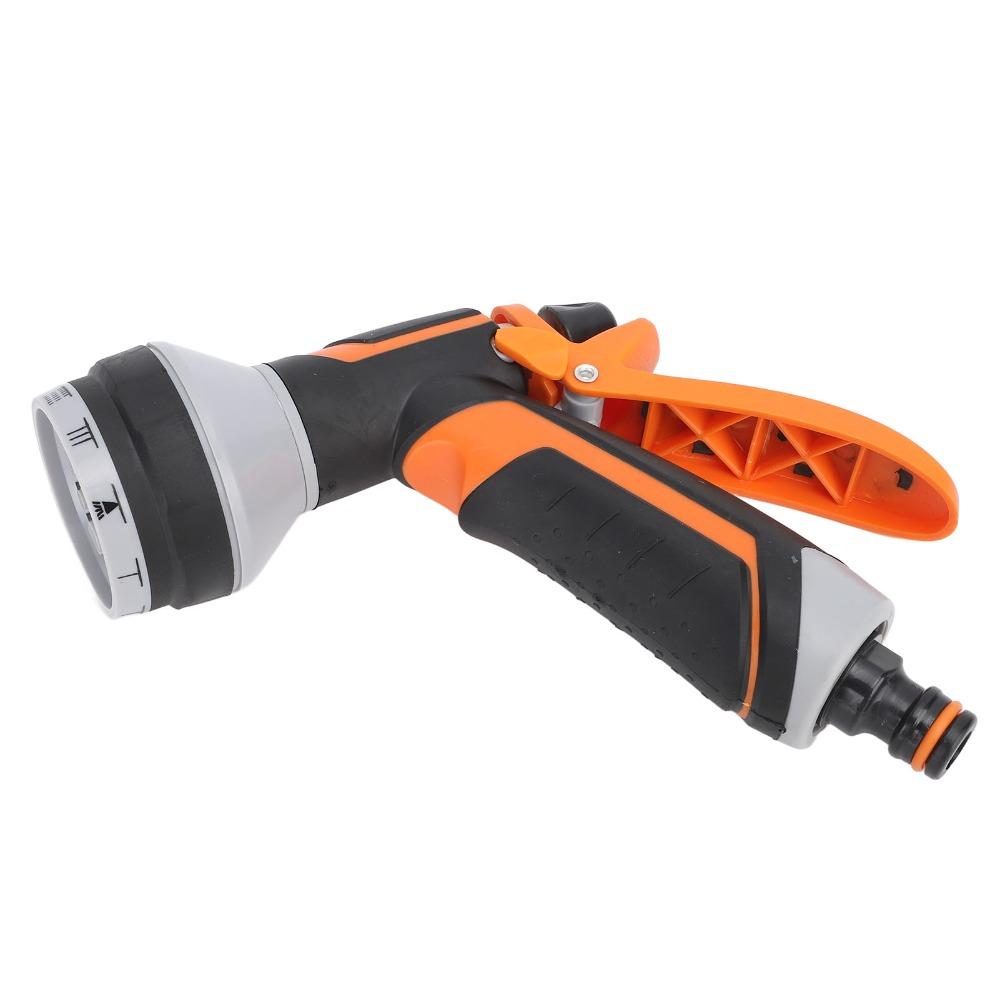 10 Modes Garden Hose Nozzle Black and Orange Water Spray Nozzle Garden Sprayer Pet Bathing