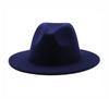 Men'S And Women'S Thermal Hats, Woolen Jazz Big-Brimmed Top Hats, British Retro Solid Color Light Board Felt Hats