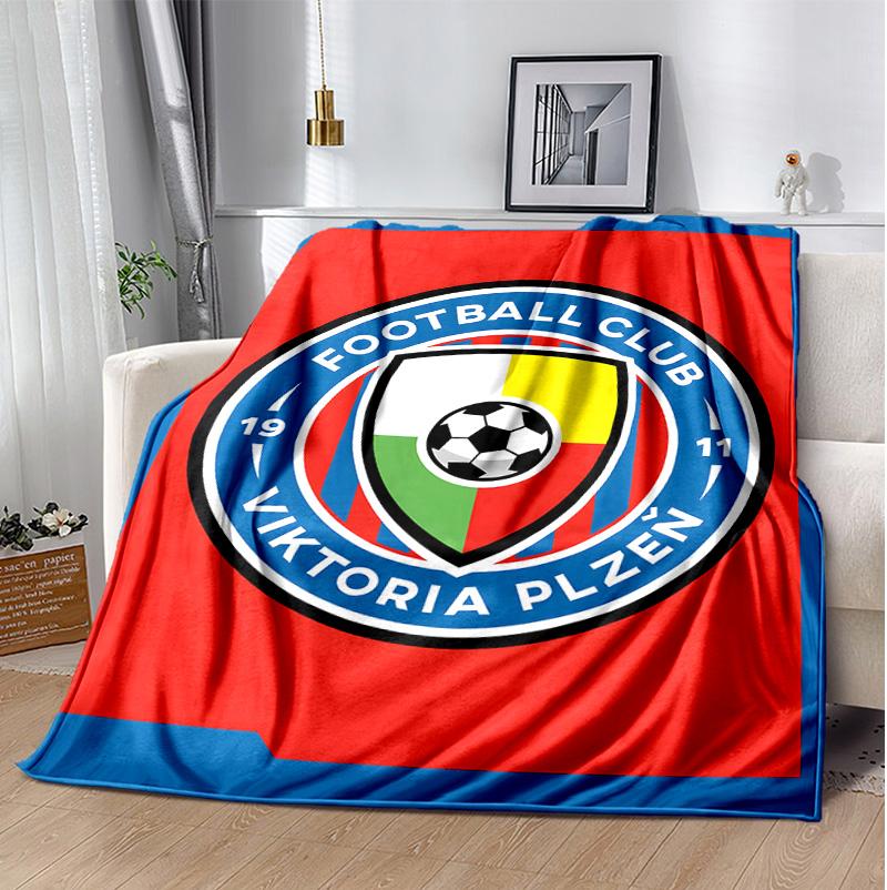 Fc Viktoria Flannel Blanket Soft Warm All-Season Throw, Design for Camping, Car Travel, Hiking Sofa, Bed, Office Perfect Gift for Parties