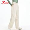 Xtep Sports Pants Unisex Spring Outdoor -Free Water-Repellent Softshell Pants Loose Casual Long Pants for Men and Women