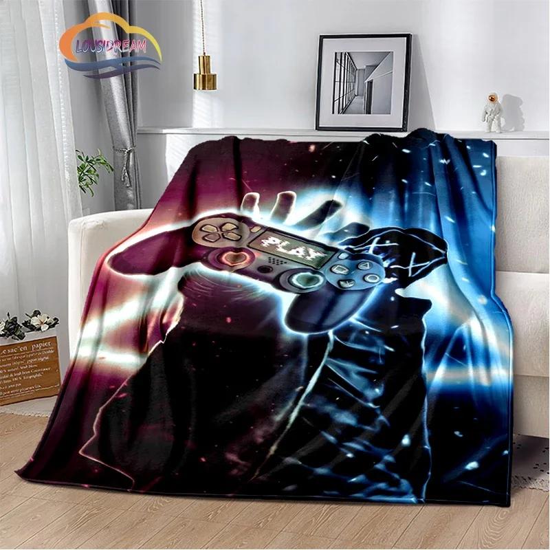 Game Blanket Pad S  Controller Soft and Comfortable  Sofa Bed Bedroom Decoration  Gamer Gift